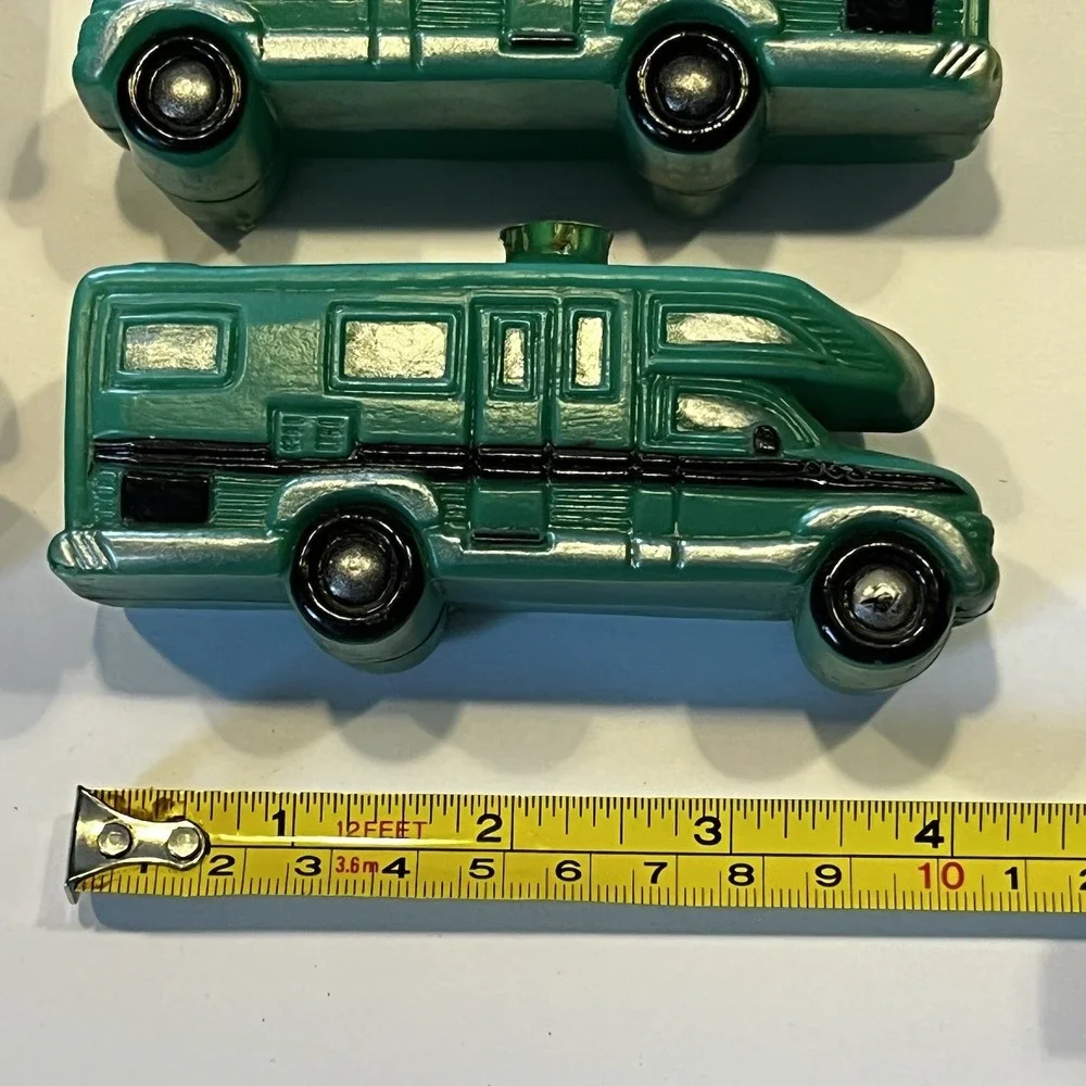 Vintage RV Camper (green) Blow Mold String Lights Covers.  Set of 8 covers only